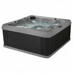 Hot tub with water jets on a white background.
