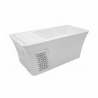 White rectangular plunge on a white background.